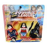 Liga De La Justicia 3 Modelos En Blíster Tipo Playmobil