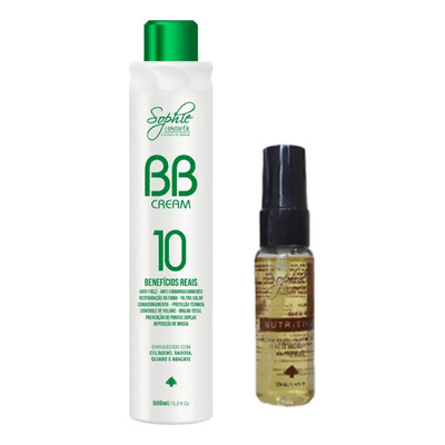 Kit Creme Bb Cream 10 Beneficios + Silicone Nutritive 35ml