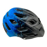 Casco Bicicleta Bmx Profesional Bks Mtb H360 Ruta Ciclismo Color Azul/negro Talla M