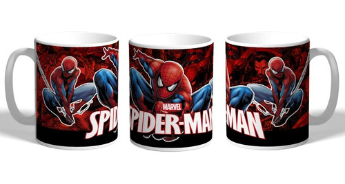 Taza Personalizada Plastico Spiderman Super Heroes 