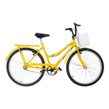 Bicicleta  Urbana Ultra Bikes Summer Tropical Aro 26 19  1v Freios V-brakes Cor Amarelo
