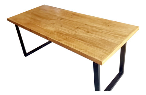 Mesa Industrial De Madera Y Hierro 100 X 100 