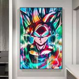 Pintura De Diamantes 5d Diy Goku Colorido Arte Dragon Ball