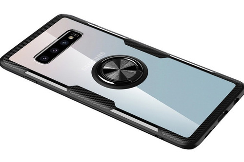 Funda Para Galaxy S10 Plus Acrilic Ring Uso Rudo