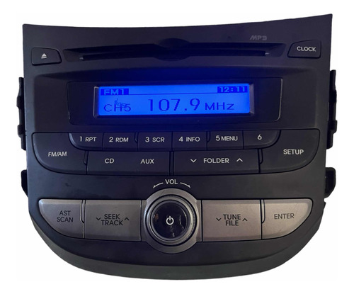 Rádio Cd Player  Hyundai Hb20 961301s0004x Original