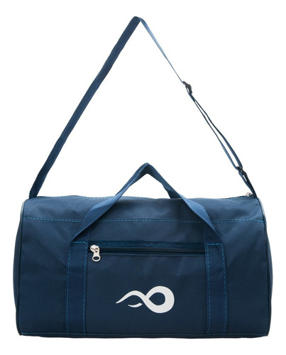 Bolso Deportivo Viajero Gym Chico Correa Bolsillo Urbano Color Azul Marino