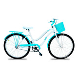 Bicicleta Retro Aro 26 Feminina Forss Hello Turquesa