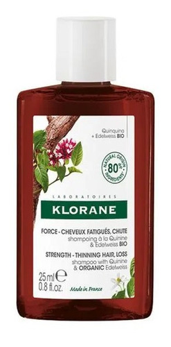 Shampoo Klorane Quinina En Botella De 25ml Por 1 Unidad
