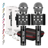 Microfonos Mockins Karaoke Bluetooth (x2) / Negro