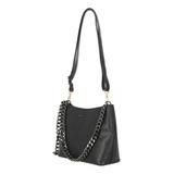 Bolso Casual Mujer Negro Con Cadena 851-84