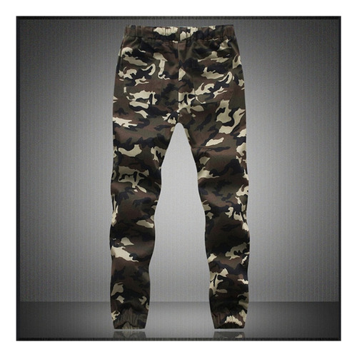 M-5x Mens Jogger Otoño Lápiz Harem Pantalones Hombre Camufla