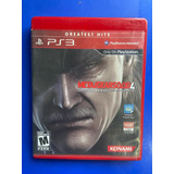 Ps3 Físico Metal Gear Solid 4 Guns Of The Patriots Original