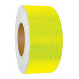 Cinta Reflectante Fluorescente Verde Limon 5cm X 5 Metros