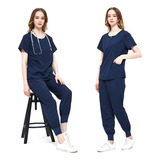 Pijama Quirúrgica Scrub Jogger Uniforme Antifluido