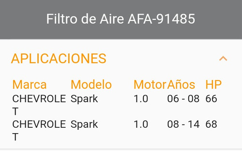 Filtro De Aire Wix 47089(91485) Chevrolet Spark Foto 7