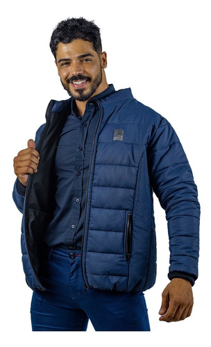 Jaqueta Puffer Nylon Masculina Bomber Bobojaco