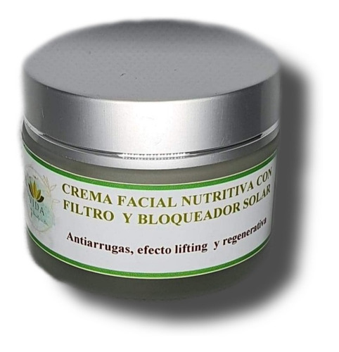 Crema Facial Nutritiva Con Filtro Y Bloqueador Solar