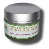 Crema Facial Nutritiva Con Filtro Y Bloqueador Solar