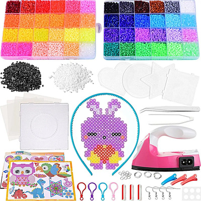 Kit 36046pcs Mini Hama Beads 2.6mm Hama Perler Con Plancha | Envío gratis