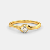 Anillo De Compromiso Infinite Oro 10k Zirconia Marod Joyas 