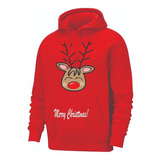 Buzos Hoodie  Reno Venado Navidad Adultos Niños