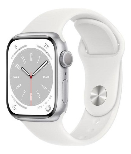 Apple Watch S8 41mm Gps  Prata 