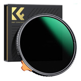 K&f 82mm Filtro De Nd Variable Black Mist 1/4 + Nd2-400
