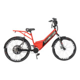 Bicicleta Elétrica Confort Full 800w 48v 15ah Cor Vermelha