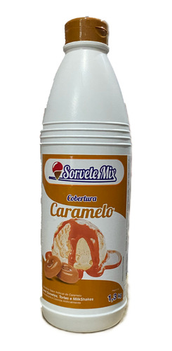 Cobertura P/ Sorvete Mix Caramelo C/ 1,3 Kg