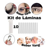 Kit 10 Laminas Para Caneta Capilar Barbeiro Profis Desenho 