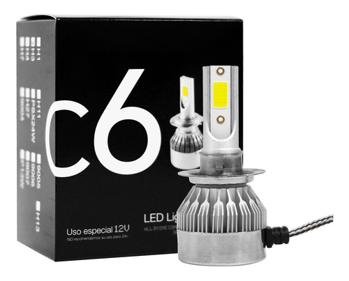 Kit Led C6 - Mini Faro Auto Moto Tecnologia Alemana H4  Foto 5