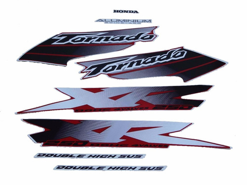 Kit Adesivos Honda Xr 250 Tornado 2001 2002 Vermelha