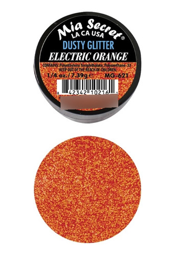 Alpha Glitter Suelto Electric Orange Mia Secret 7gr