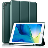 Funda Para iPad 8va/7ma Generacion C/porta Lapiz Verde Pino