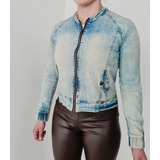 Chaqueta Dama En Jean Azul- Claro. Ref. C306