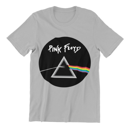 Polera Unisex Pink Floyd Musica Circulo Estampado Algodon