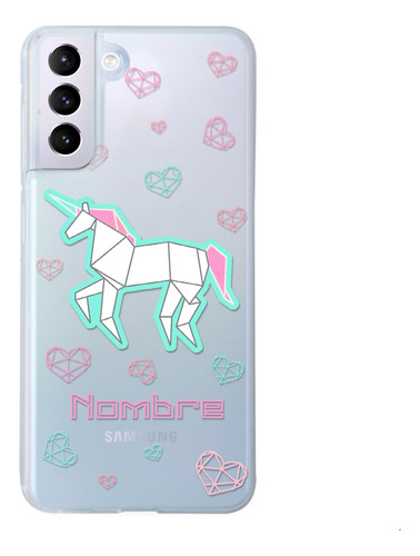 Funda Para Galaxy Unicornio Personalizada Con Nombre