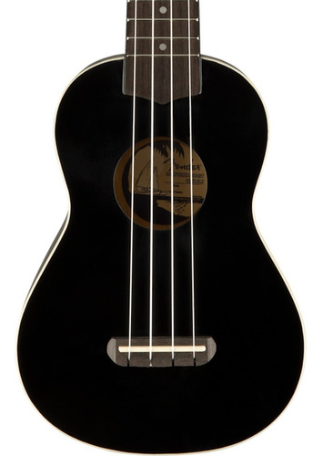 Fender California Coast Venice Ukelele Soprano - Colores Color Black