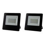 Pack X2 Reflector Led Proyector 50w Ja Luz Fria Exterior 