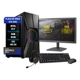 Pc Gamer Darius Completo I5 3ºger. Gtx 1050 16gb Ssd 480gb