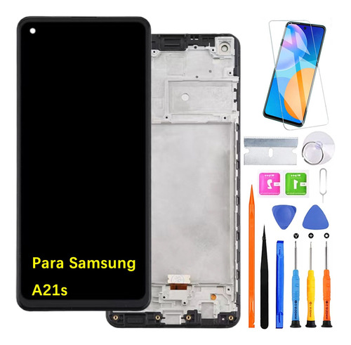 Pantalla Para Samsung A21s A217m A217f Original Con Marco