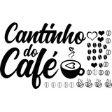 Adesivo De Parede Decorativo Cantinho Do Café 