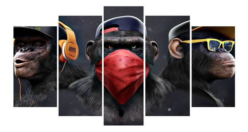 Cuadros Decorativos  Modernos  Los Tres Monos  Sabios