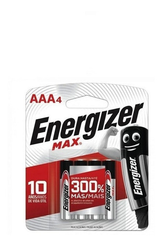 Pila Alcalina Aaa Energizer Max Blister X 4 Pilas