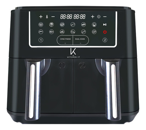 Freidora De Aire Kitchen-it Dual Edition 9l Fade9l De 9l Color Negro 220v-240v