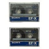 Pack 12 Cassettes Sony Ef-x (60 & 90 Minutos)