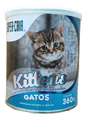 Alimento Super Cria Kittens Sustituto Leche Para Gato 360g