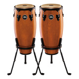 Set De Conga De 10 Y11  Meinl Headliner Hc555ma Con Soportes