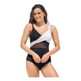 Swimwear Entero 19a124 Negro / Blanco