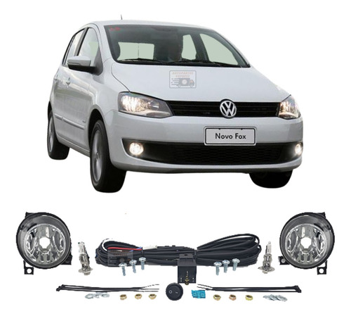 Kit Faro Auxiliar Antiniebla Vw Fox 2009 2010